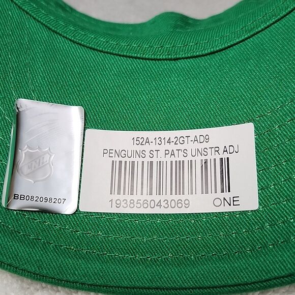 Fanatics Pittsburgh Penguins St Patrick's Green Sliderback Hat - New - Picture 7 of 9